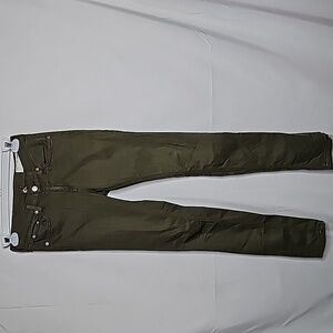 Rag & Bone Dist army green skinny stretch denim jeans sz 26